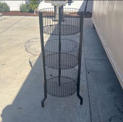 Round Metal 3 Tier Rack