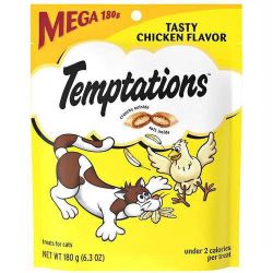 Temptations Classics Crunchy & soft Adult Cat Treats Tasty Chicken 6.3 oz