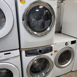Electrolux Front Load Washer And Stackable Gas Dryer Set 