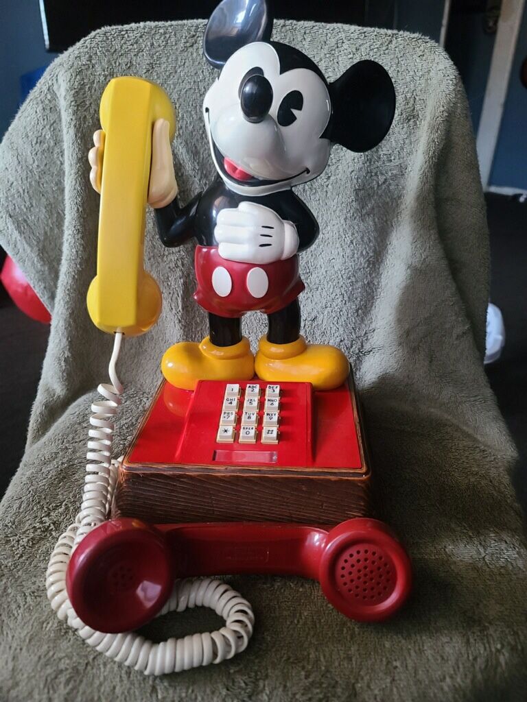 Vintage Mickey Mickey Push Button Telephone