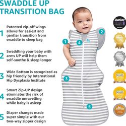 Love to Dream Swaddle UP Zip Off Wings Transition to Arms Free Size Large 19-24lb NEW CONDITION 