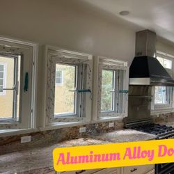 Aluminum Frame Glass Cabinet Doors