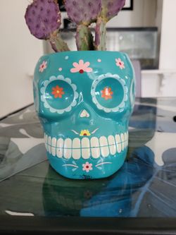 Sugar Skull Baby Blue