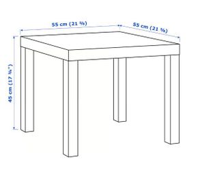White side table