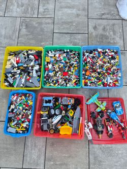 48 lbs of legos with some minifigures, will trade for Pokémon cards