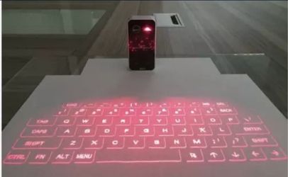 Laser Wireless Keyboard (NEW) Black or White
