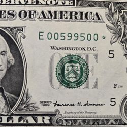 1999 $1 Radar Star Note "Uncirculated"