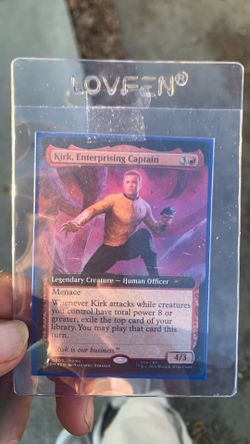 Kirk enterprising captain promo card unreleased
