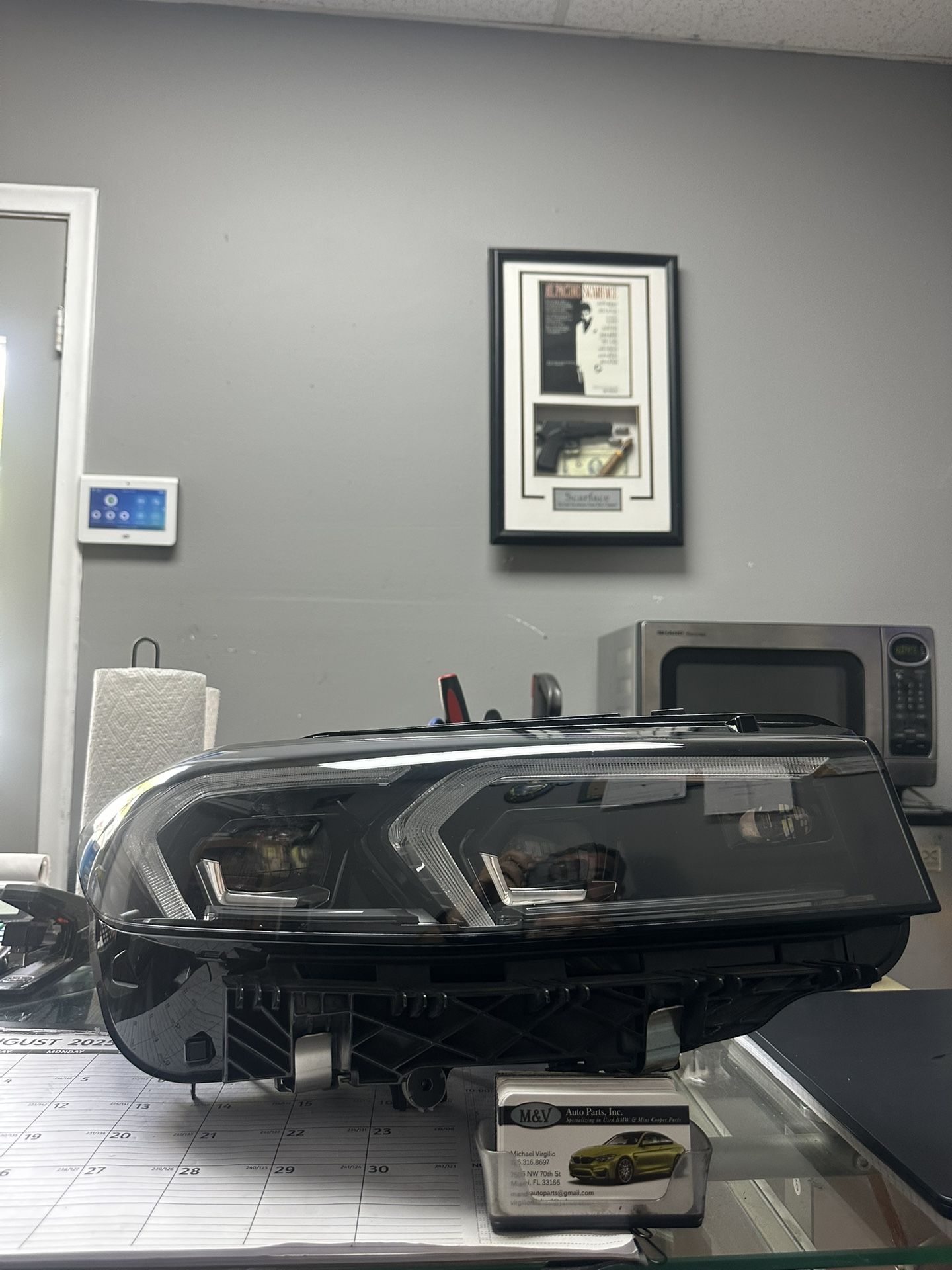 BMW 3 SERIES M340i 330i G20 LCI SHADOWLINE ORIGINAL RIGHT PASSENGER LED HEADLIGHT HOUSING 2023/2024/2025