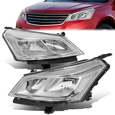 LA Zona Auto Parts 2013 to 2017 Chevy Traverse Chrome Headlights Luces Micas Calaveras Faros Focos Cromados