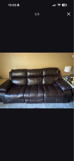 Brown Leather Couch Best Offer