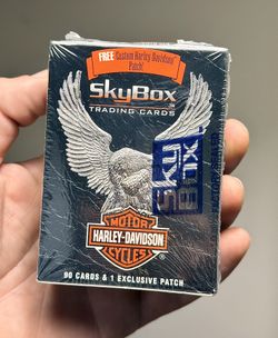 Wow 😮 !! 1994 Factory Sealed Harley Davidson Motorcycle Skybox Cards Set With Patch !