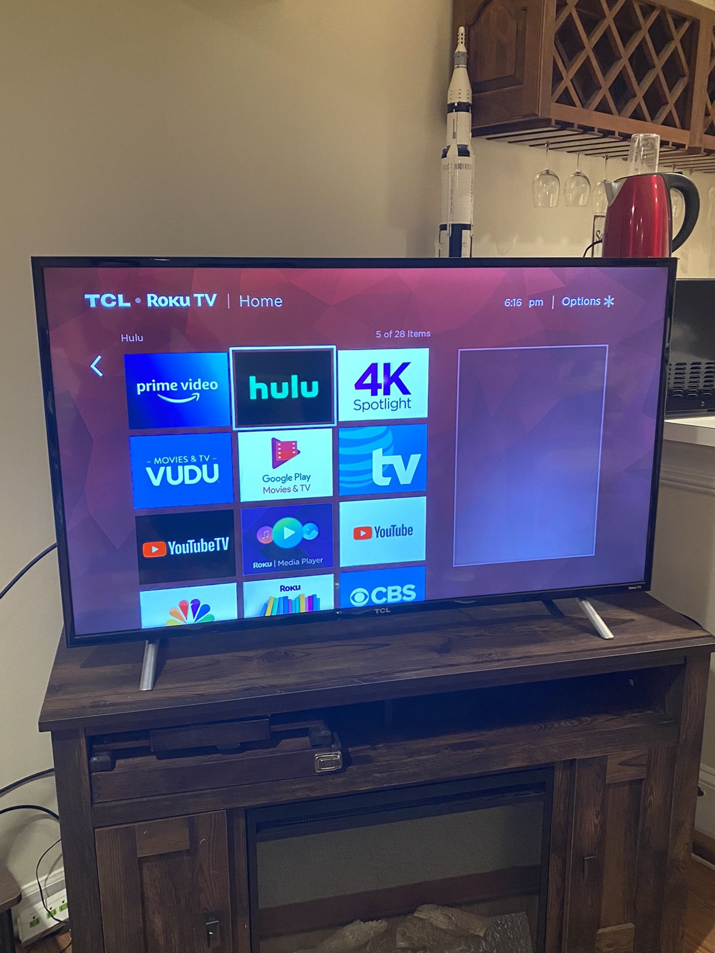 49” Roku TV- 2017 model- almost new condition
