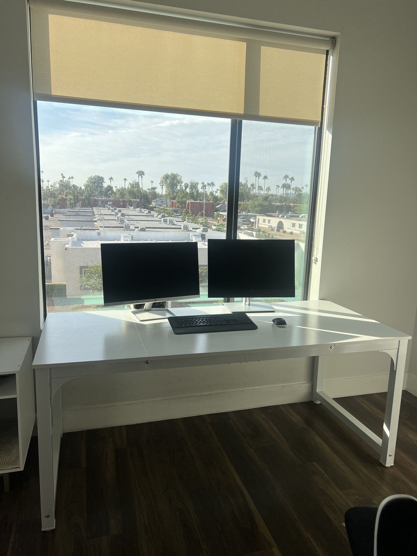 Large White Desk