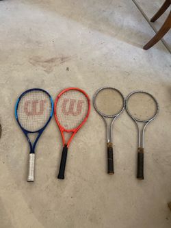 4 Tennis Rackets