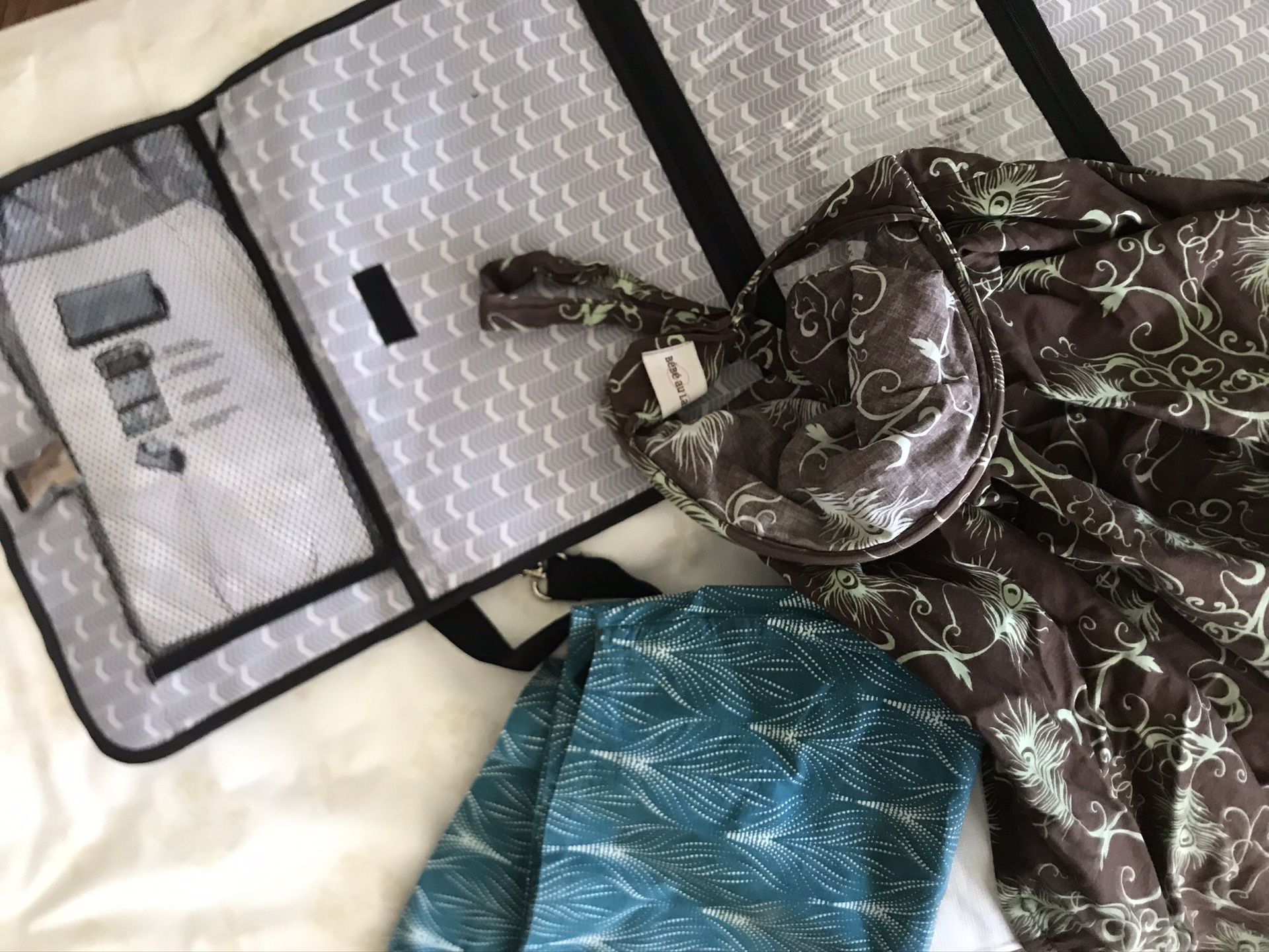 Nursing Apron, Sling, Changing Pad New
