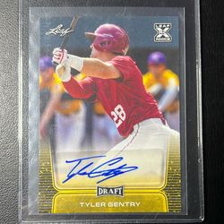 2020 Leaf Rookie Gold Parallel Tyler Gentry Auto