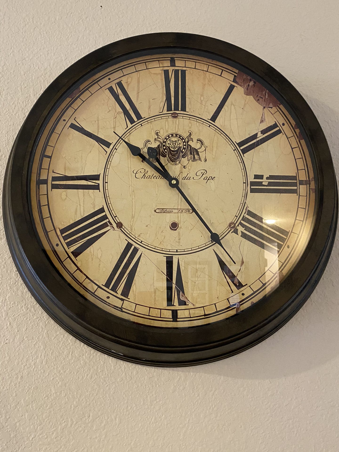Large “Antique” Looking Wall Clock