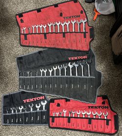Tekton Wrench Sets Long/stubby MM And SAE