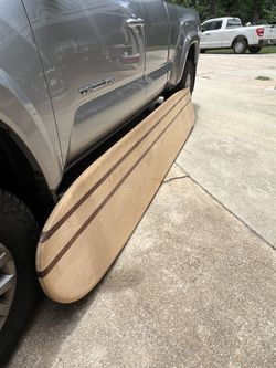 Solid 9 FT Wood Oak Bar Top Surf Board