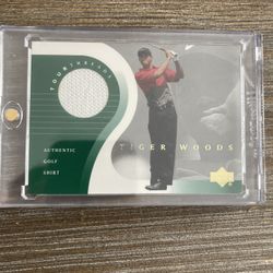 Tiger Woods Upper Deck Authentic Jersey Card