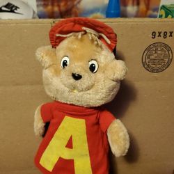 Vintage 1983 Alvin the chipmunk doll
