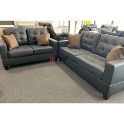 2 PC Sofa And Loveseat Set