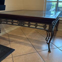 Wrought iron Glass Coffee Table 