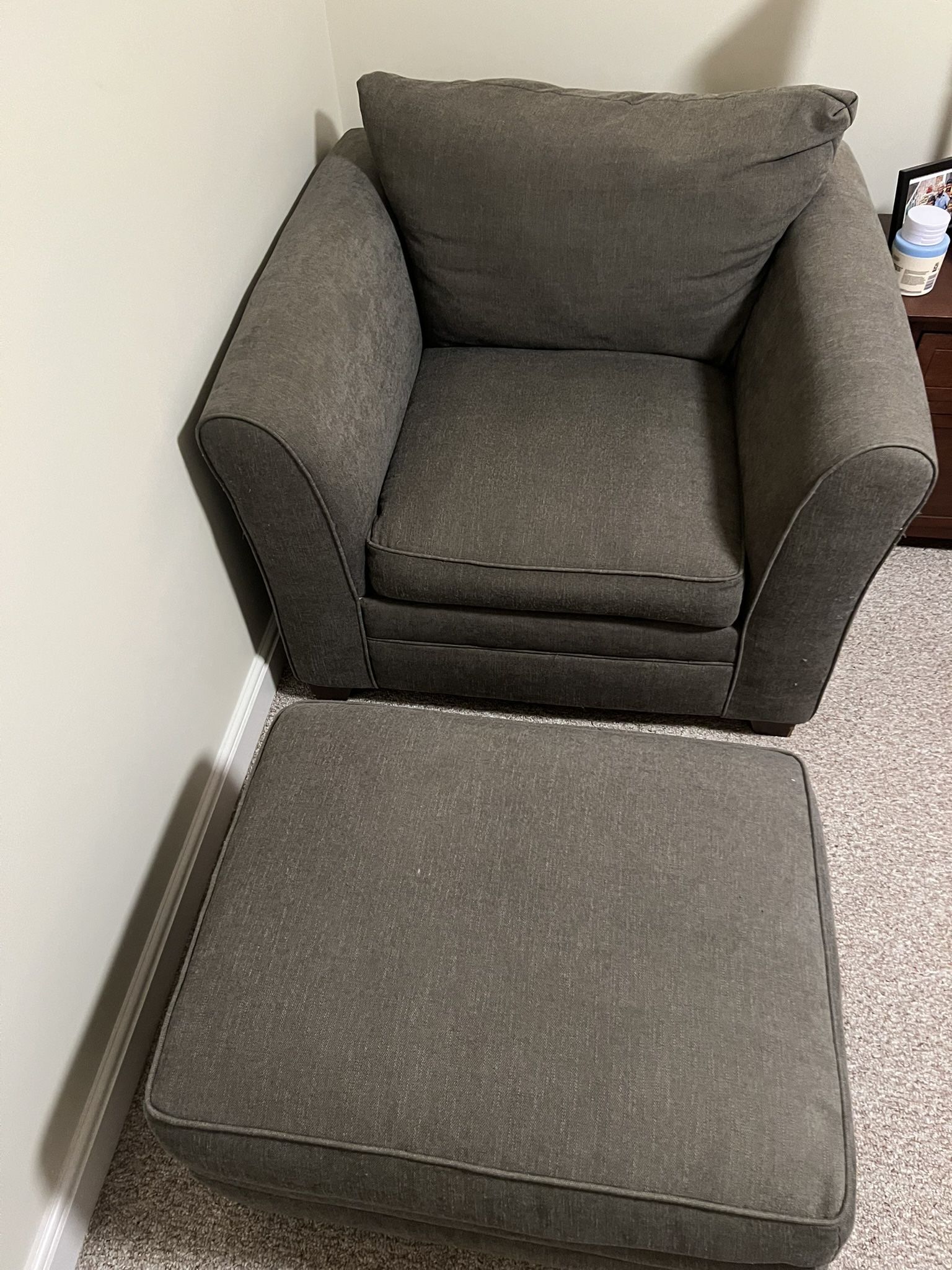 Big Comfortable Sofa and Ottoman