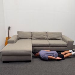 Dune Gray Sectional Couch - Compact but Comfy! *Made in USA* 🇺🇸 High Quality (2.2k retail)