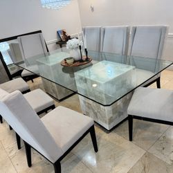 Glass Dining Table 