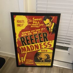 Reefer Madness 24x36” Framed Poster 