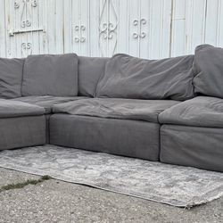 Grey Modular Cloud Couch Sofa Sectional