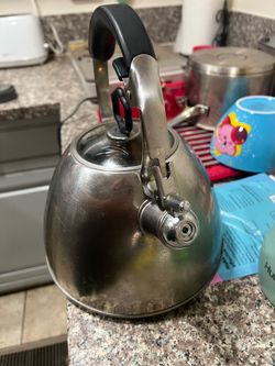 Princess house heritage stainless steel whistling kettle
