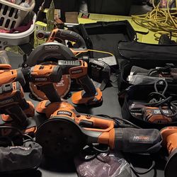 Ridgid 18V And Corded Tools