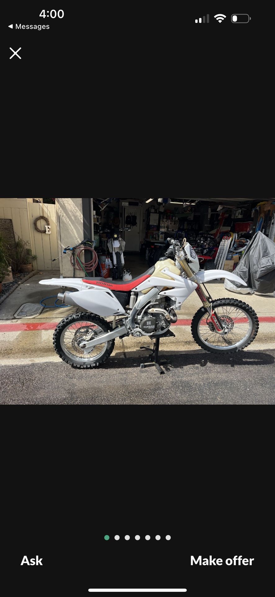 2005 Honda Crf 450x
