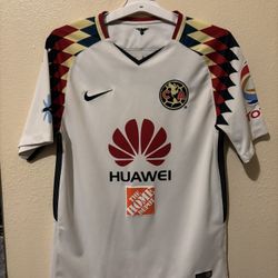 Club America Nike 2017-18 White Away Soccer Jersey Men's Medium