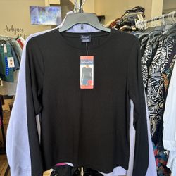 Women’s Splendid Black Long Sleeve Top