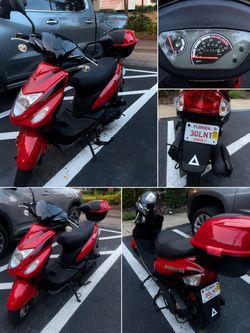 Red 2025 Magnum 50 Scooter