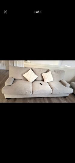 Grey sofa couches
