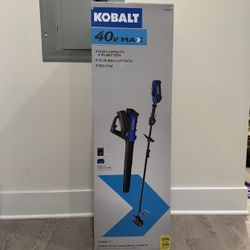 Kobalt 40v String-Trimmer / Leaf Blower Combo w/4ah Battery and Charger