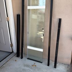 5th Wheel Tri Glass Shower Door 