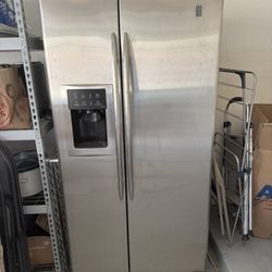 GE Profile Stainless Side By Side Garage Refrigerator 