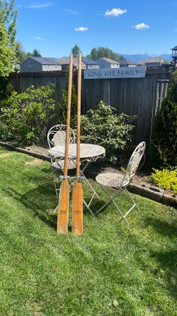 Boat oars with oar locks