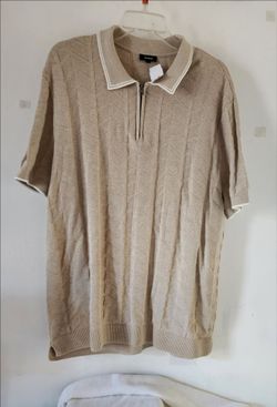 Express Men's Knit Quarter-Zip Polo Shirt