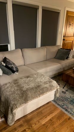Tan L shaped Couch