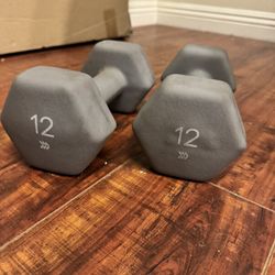 Set of 12 lb Dumbbells – $20 for both 