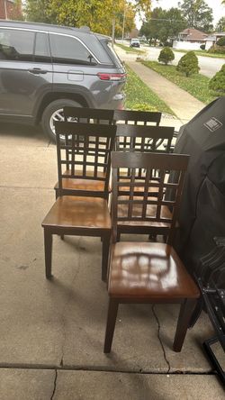 Wood chairs