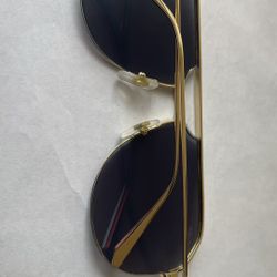 Gold Pilot Cartier Sunglasses 