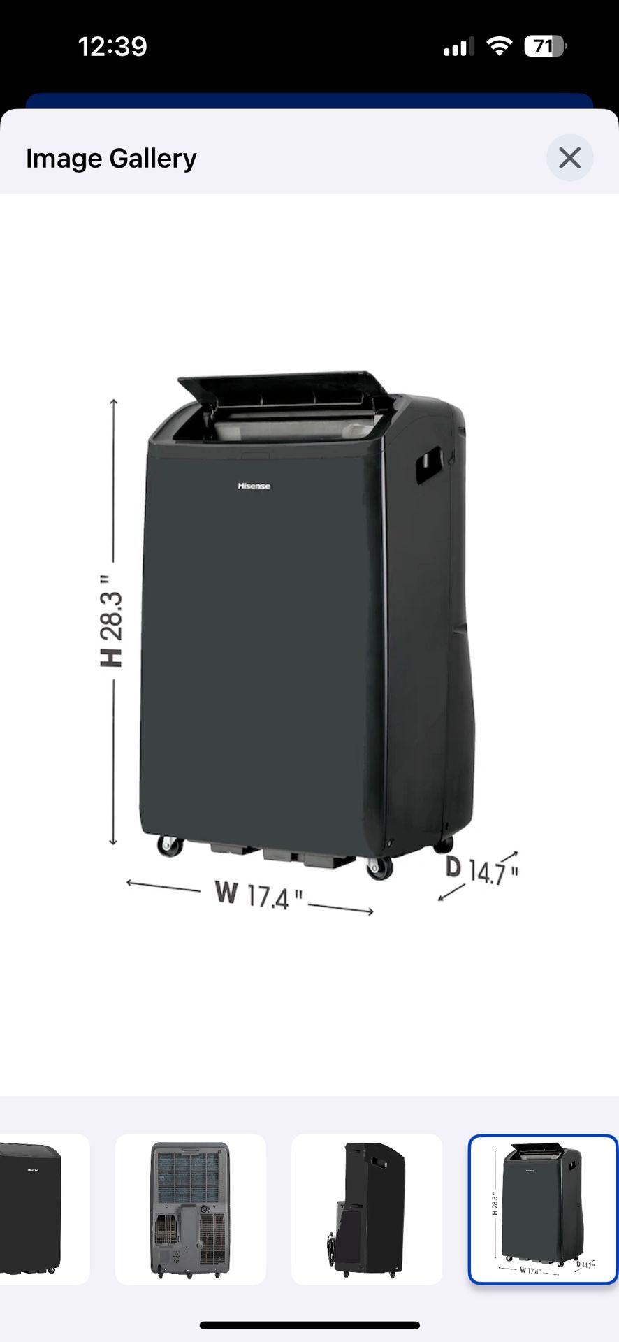 Hisense 10000 Portable AC Units